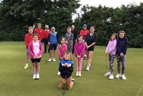 Young golfers enjoy Stoke Rochford’s opening Junior Fun Day.