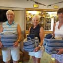 In first were Julia Brown, Karen Middleton, Bettyne Norton and Janet Bentley.