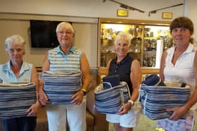 In first were Julia Brown, Karen Middleton, Bettyne Norton and Janet Bentley.