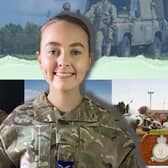 Cadet Cpl Jessica Brown, from 1279 Melton Mowbray Squadron, the new A4 Force Elements Commanders Cadet at RAF Wittering EMN-200809-160222001