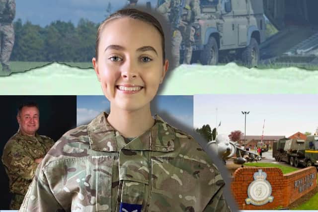 Cadet Cpl Jessica Brown, from 1279 Melton Mowbray Squadron, the new A4 Force Elements Commanders Cadet at RAF Wittering EMN-200809-160222001