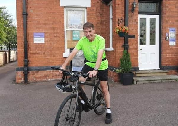Melton man Colin Moulds, who aims to cycle 300 miles in memory of his late wife Pauline to raise money for Cancer Research UK EMN-200824-132503001