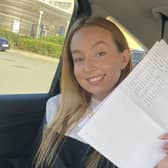 Harriet Smith, shows off her GCSE results - perfect 9 grades in her nine subjects EMN-200824-165806001