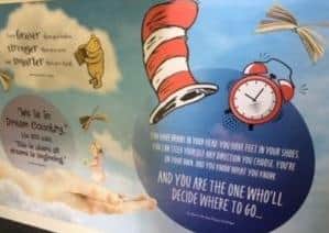One of the new wall wraps at The Grove School, Melton EMN-200209-135155001