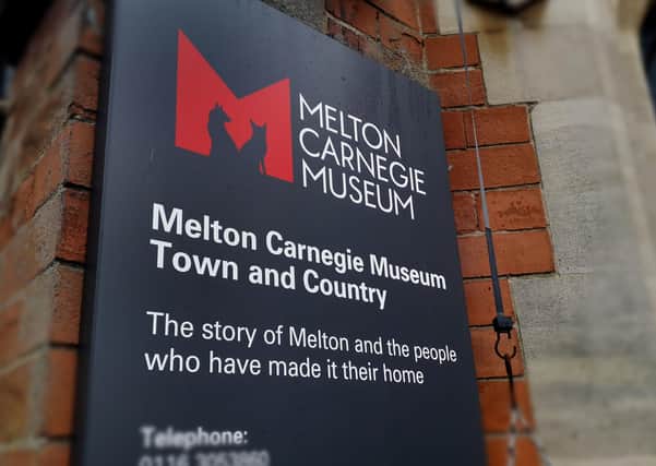 The sign at the entrance to Melton Carnegie Museum, on Thorpe End EMN-200809-114202001