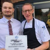 Staff at The Hammer and Pincers, at Wymeswold, show off their award for winning Fine Dining Restaurant of the Year for 2019/20 at the Great Food Club awards EMN-200923-133539001