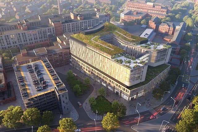 An aerial view of what Leicester Royal Infirmary will look like if proposals to revamp Leicester's hospital services are adopted following public consultation EMN-200925-173827001