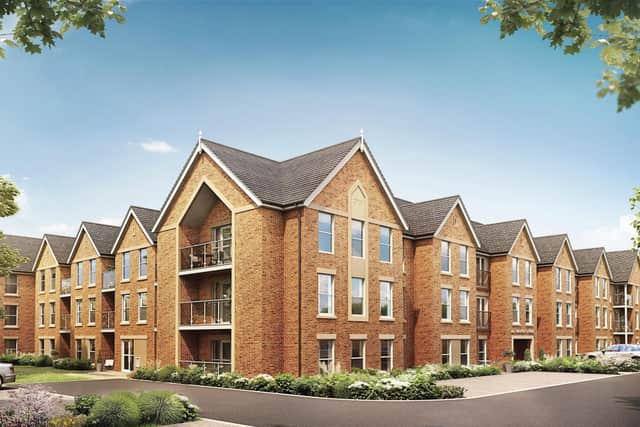 A computer-generated image of some of the apartments at the new Catherine Place retirement village on Melton's former Catherine Dalley House site EMN-200928-155302001