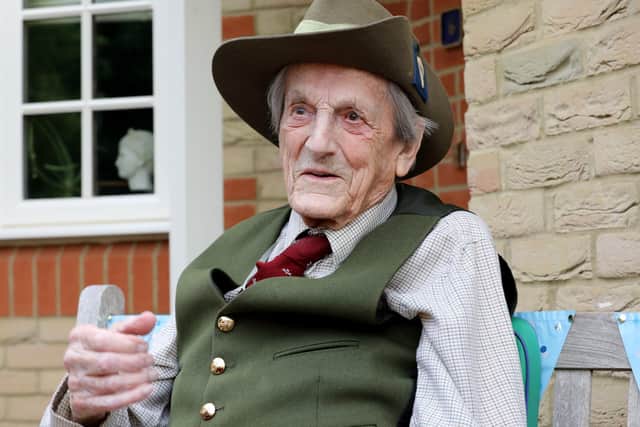 Colonel John Waddy, celebrated his 100th birthday this week
Photo Richard Watt 

07836 515306 EMN-201013-125748001