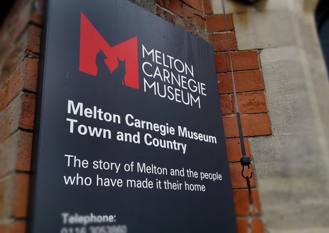 The sign at the entrance to Melton Carnegie Museum, on Thorpe End EMN-201014-134436001