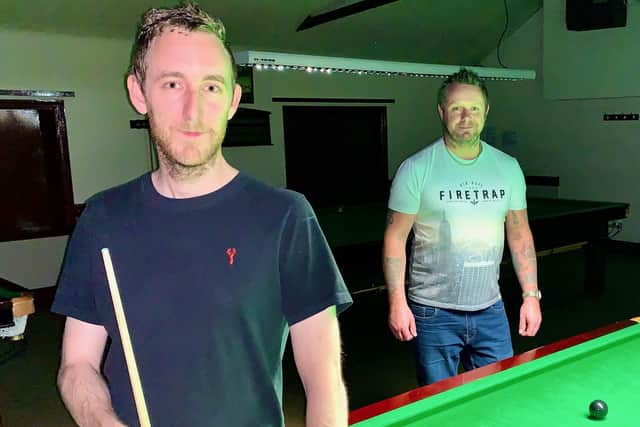 Andrew Swann (left) and runner up Neil Carter