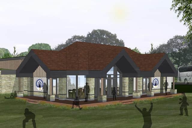 An artist's impression of the planned new pavilion and indoor cricket school courtesy of the Belvoir Cricket and Countryside Trust EMN-201019-162112001
