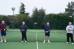 The mens fourth team of, from left, Richard Evans, Joe Cunningham, Edwin Shufflebotham and Selwyn Carter.