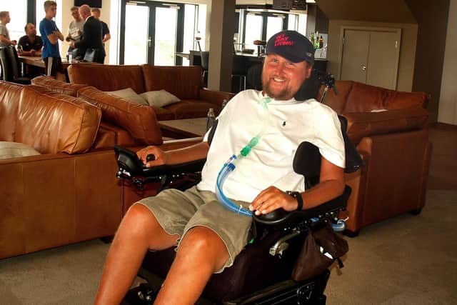 Matt Hampson in the lounge area at the Get Busy Living centre at Burrough-on-th-Hill EMN-200511-133903001