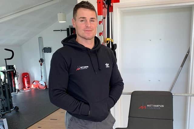 Matt Hampson Foundation personal trainer, James Sutliff EMN-200511-132310001