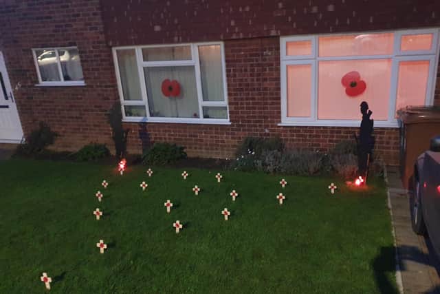 Melton resident Nick Pridden's garden commemoration of Remembrance EMN-200911-152336001