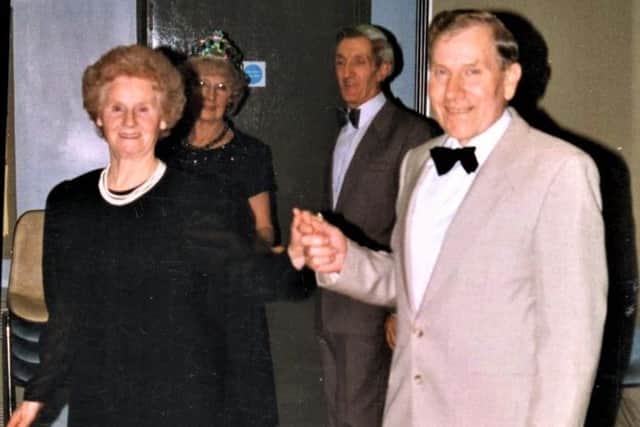 Leslie and Joyce Payne pictured at a dance club session at Gloucester House in Melton EMN-201116-112310001
