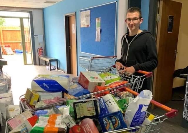 Some of the latest products donated for the food bank at Melton Learning Hub EMN-201117-120936001