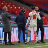 Gareth Southgate with Jack Grealish. Photo: Getty Images.