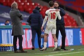 Gareth Southgate with Jack Grealish. Photo: Getty Images.