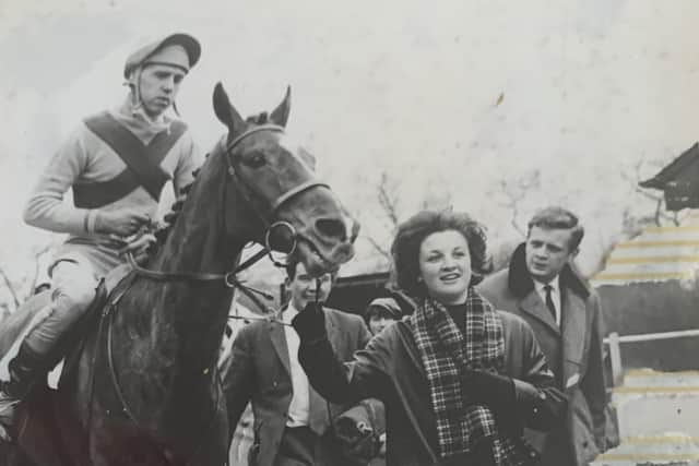 Former jump jockey Phil Harvey, who has passed away aged 77, pictured in the 1960s after securing one of his 92 race wins EMN-201125-142808001