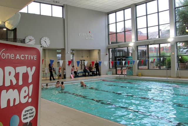 The swimming pool at Waterfield Leisure Centre EMN-201126-172740001