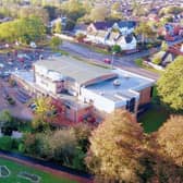 An aerial view of Waterfield Leisure Centre in Melton
PHOTO Mark @ Aerialview360 EMN-201126-172729001