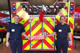 Firefighters launch their Christmas shoebox appeal - donations can be left at Melton and Oakham Fire Stations EMN-200812-102629001