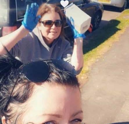 Sharon Brown and Dianne Dale pictured back in May this year making a delivery to someone vulnerable or struggling in the Melton area as part of their special lockdown community mission EMN-200812-090850001