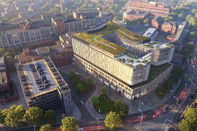 An aerial view of what Leicester Royal Infirmary will look like if proposals to revamp Leicester's hospital services are adopted following public consultation EMN-201215-122129001