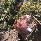 Rubbish from a Melton resident's home is discovered on local farmland - the woman involved has been fined for using an unregistered refuse collector
PHOTO MELTON BOROUGH COUNCIL EMN-201215-085506001