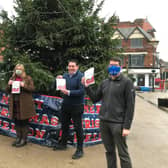 Melton traders send out a 'shop local' message to shoppers this Christmas, including Melton BID chair, Lee Freer (second from right) EMN-201216-104618001