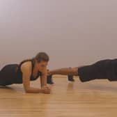 Keep fit by planking.