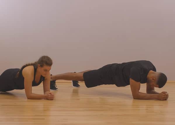 Keep fit by planking.