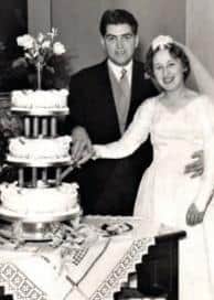 Barry and Rosemary Nall on their wedding day in 1959 EMN-211101-153251001