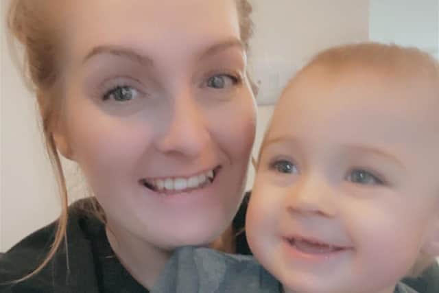 Sam Pawley with her son Zak, who underwent open heart surgery EMN-211201-155725001
