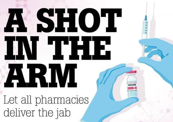 The campaign calling for many more community pharmacies to be used in the UK roll-out of the coronavirus vaccine, 'A Shot In The Arm' EMN-210115-105420001