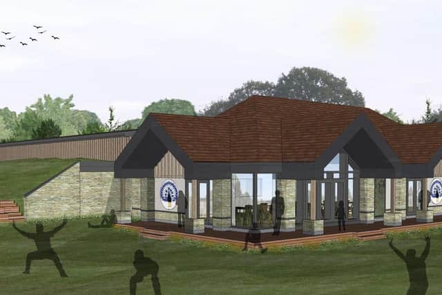 An artist's impression of the planned new pavilion and indoor cricket school courtesy of the Belvoir Cricket and Countryside Trust EMN-210102-120411001