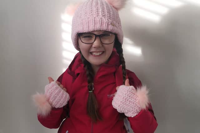 Cerebral palsy sufferer Kaci Chapman, who walked five miles for a charity challenge for Newlife EMN-210102-164518001