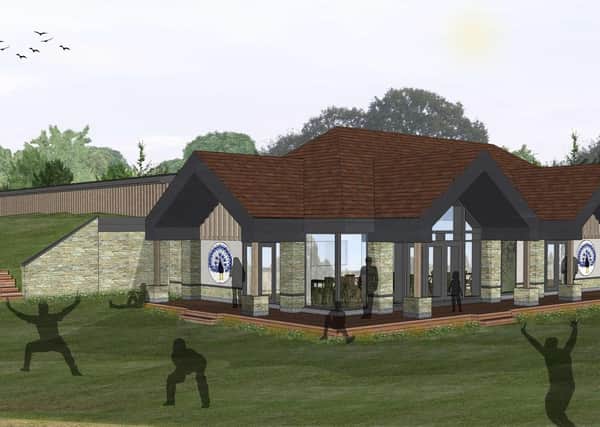 An artist's impression of the planned new pavilion and indoor cricket school courtesy of the Belvoir Cricket and Countryside Trust EMN-210102-120411001