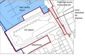 The section of Lake Terrace which developers need to buy as part of their access to a new housing development EMN-211002-135414001