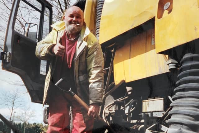 The late Pip Ewart on a job with his industrial cleaning company in Melton EMN-211202-172737001