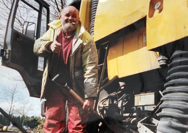 The late Pip Ewart on a job with his industrial cleaning company in Melton EMN-211202-172737001