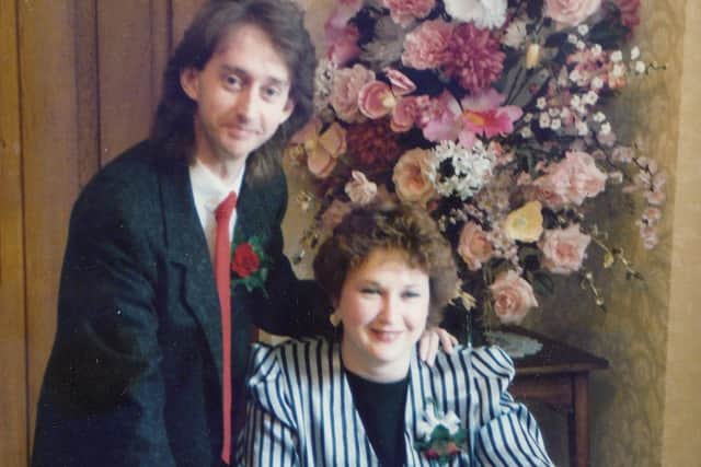 David and Rosemary Slocombe pictured on their wedding day EMN-210221-173721001