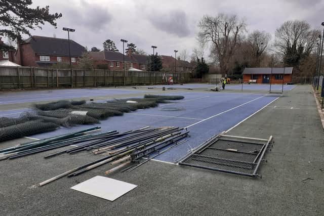 The hard work continues at Melton Mowbray Tennis Club.