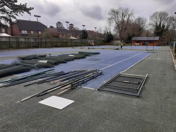 The hard work continues at Melton Mowbray Tennis Club.