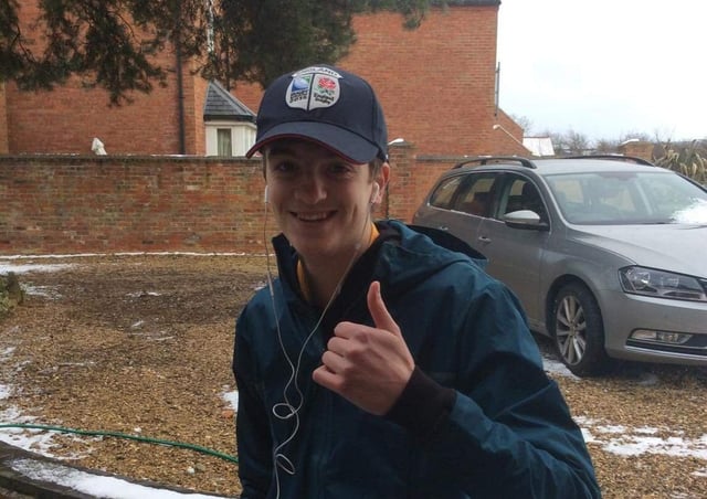 Harby teenager Jonathan Hedley, who raised more than £2,500 for a cancer charity by running 10km a day for two weeks EMN-210803-163605001