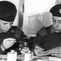 Members of the Melton ATC squadron making aircraft models in 1981 EMN-210903-091705001