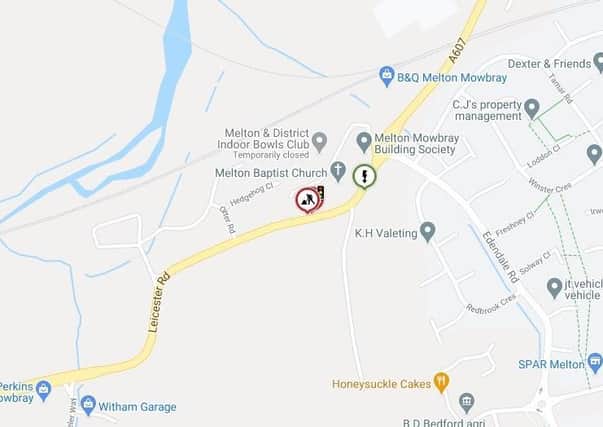 A graphic showing where traffic lights will be installed for three months on Leicester Road, Melton
IMAGE LEICS COUNTY COUNCIL HIGHWAYS EMN-210315-120050001