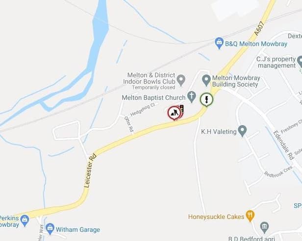 A graphic showing where traffic lights will be installed for three months on Leicester Road, Melton
IMAGE LEICS COUNTY COUNCIL HIGHWAYS EMN-210315-120050001